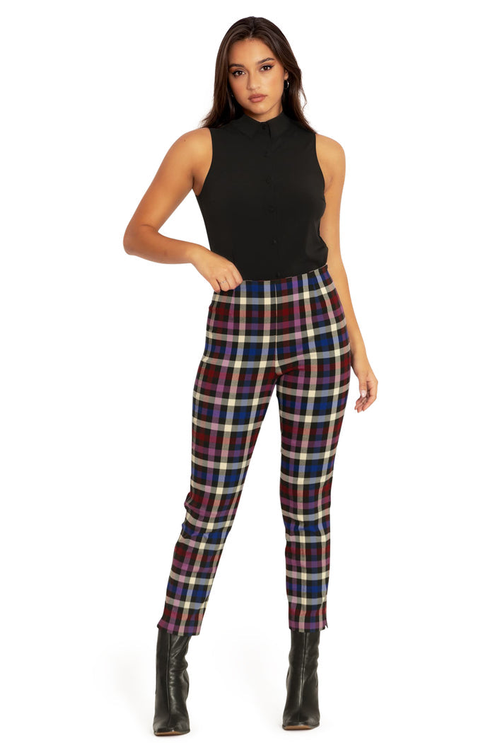BlackMilk Clothing - Tartan Static Cigarette Pants