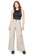 Taupe Sweeper Wide Leg Pants