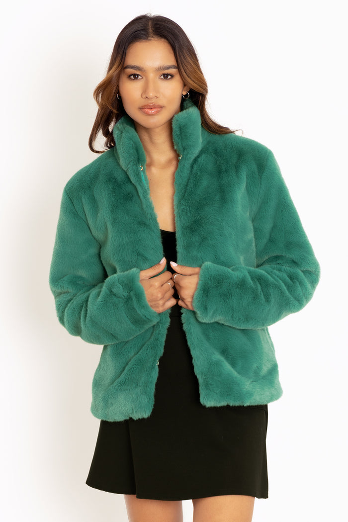 Teal Shorthair Furbulous Jacket