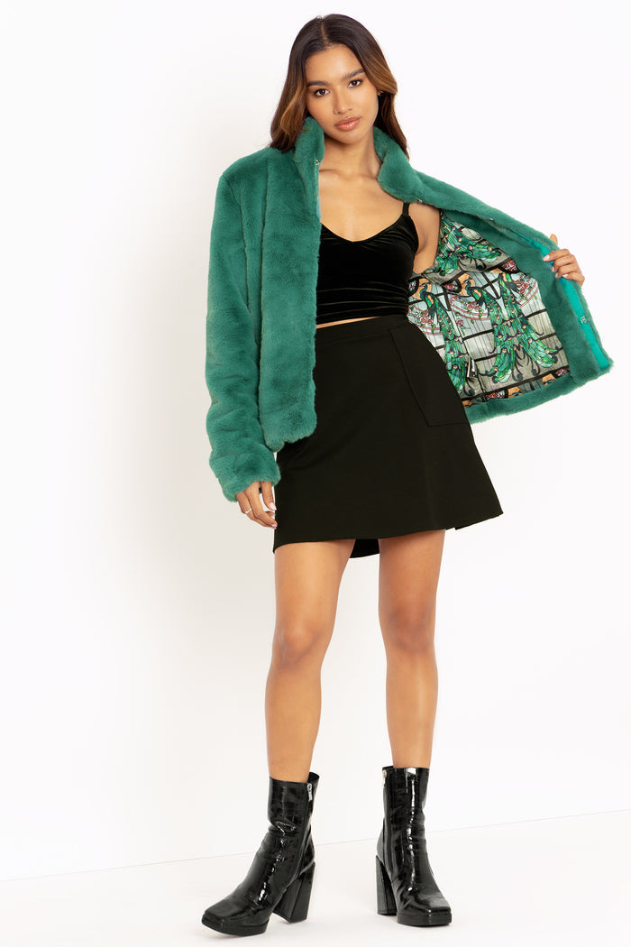 Teal Shorthair Furbulous Jacket