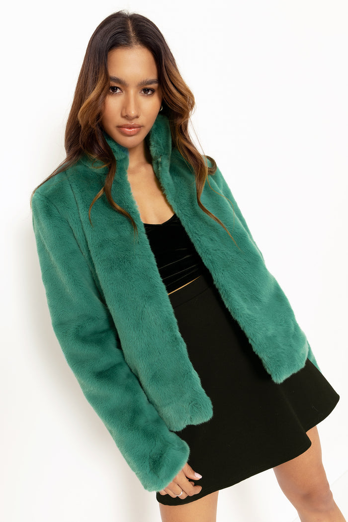 Teal Shorthair Furbulous Jacket