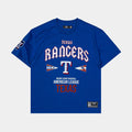 Texas Rangers City Tour Drop Shoulder Mens Short Sleeve Shirt (Blue)