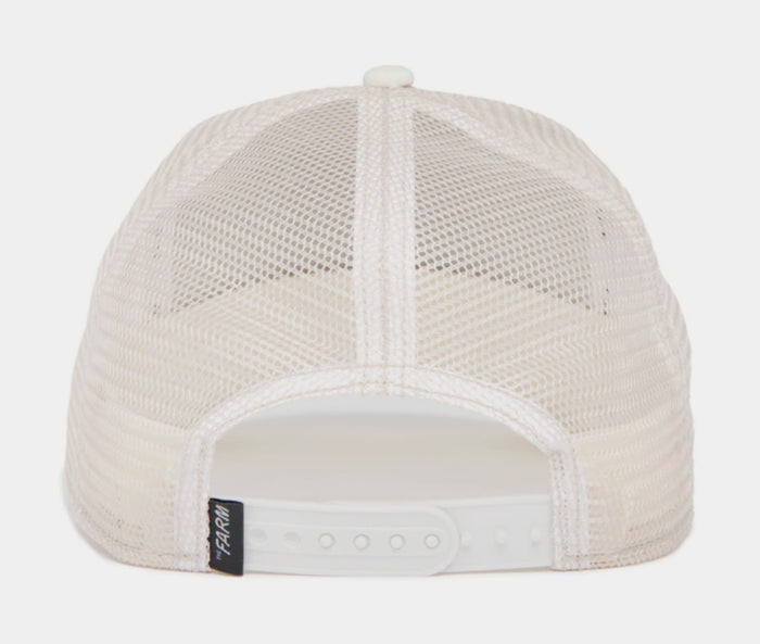 The Cock 14x14 Trucker Mens Hat (White)