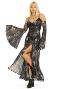 BlackMilk Clothing - The Fall Of The Rebel Angels Off The Shoulder Maxi Dress