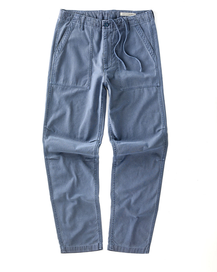 Blue pants on a white background