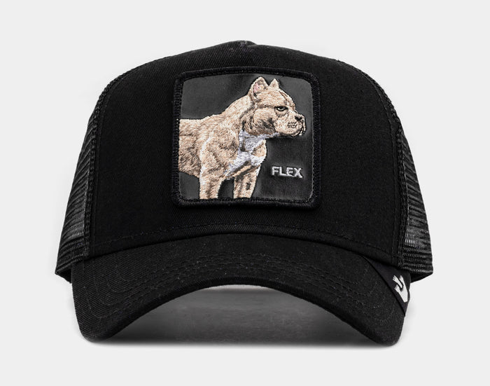 The Flex Pitbull Trucker Mens Hat (Black)