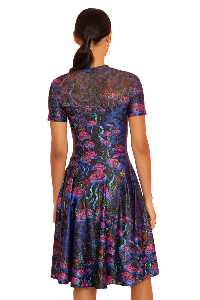 The Garden of Nutrients Sheer Splice Longline Dress