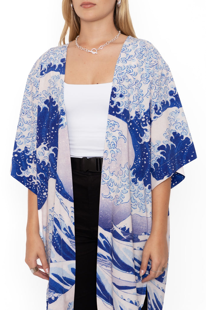 BlackMilk Clothing - The Great Wave Robe