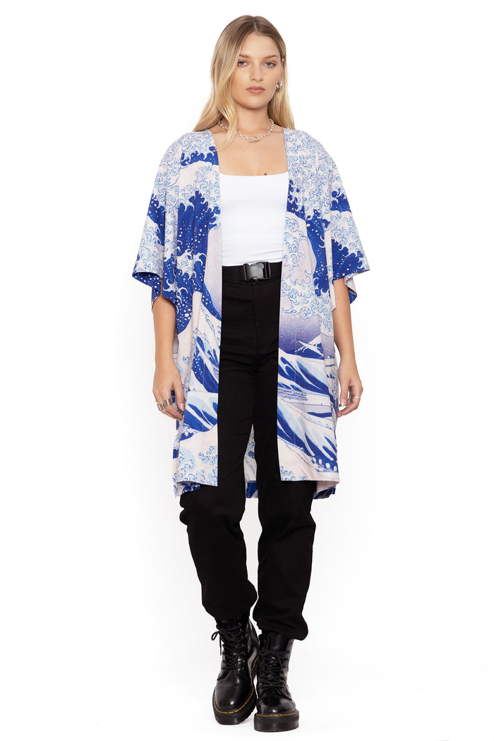 BlackMilk Clothing - The Great Wave Robe