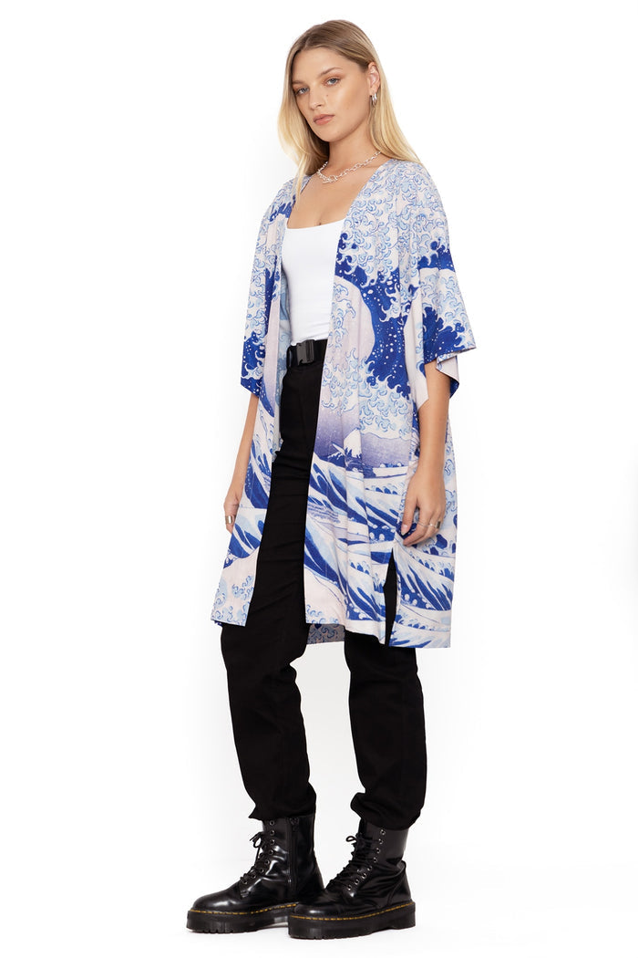 BlackMilk Clothing - The Great Wave Robe