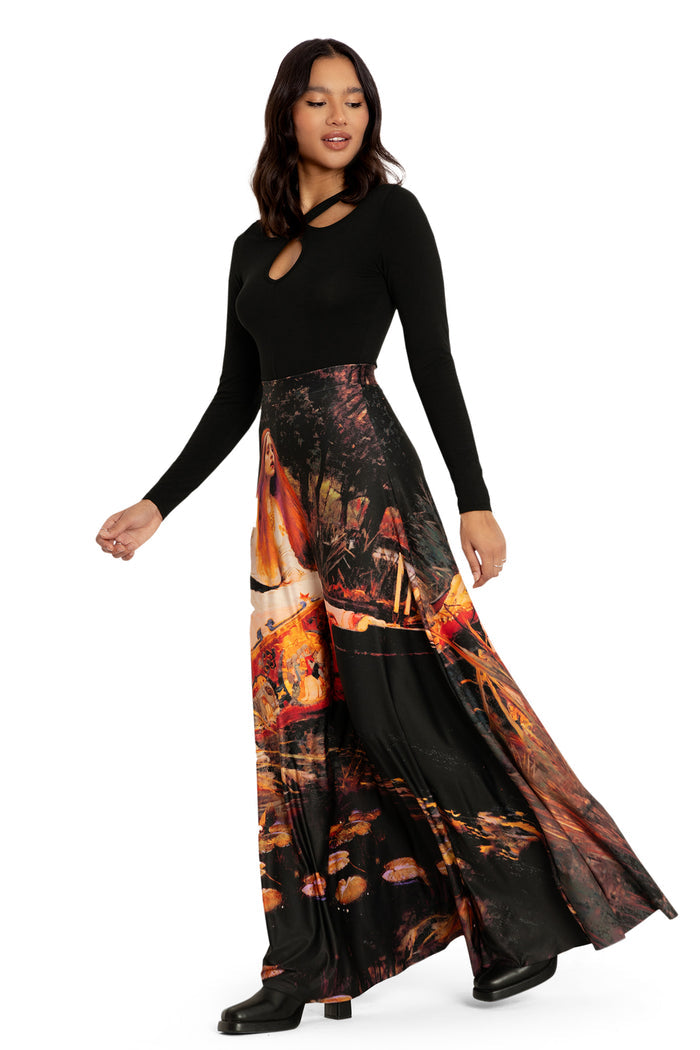 BlackMilk Clothing - The Lady Of Shalott Maxi Skirt
