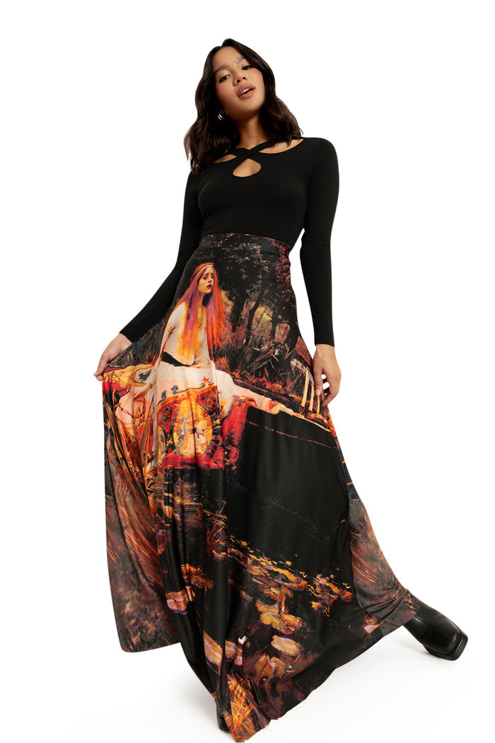 BlackMilk Clothing - The Lady Of Shalott Maxi Skirt