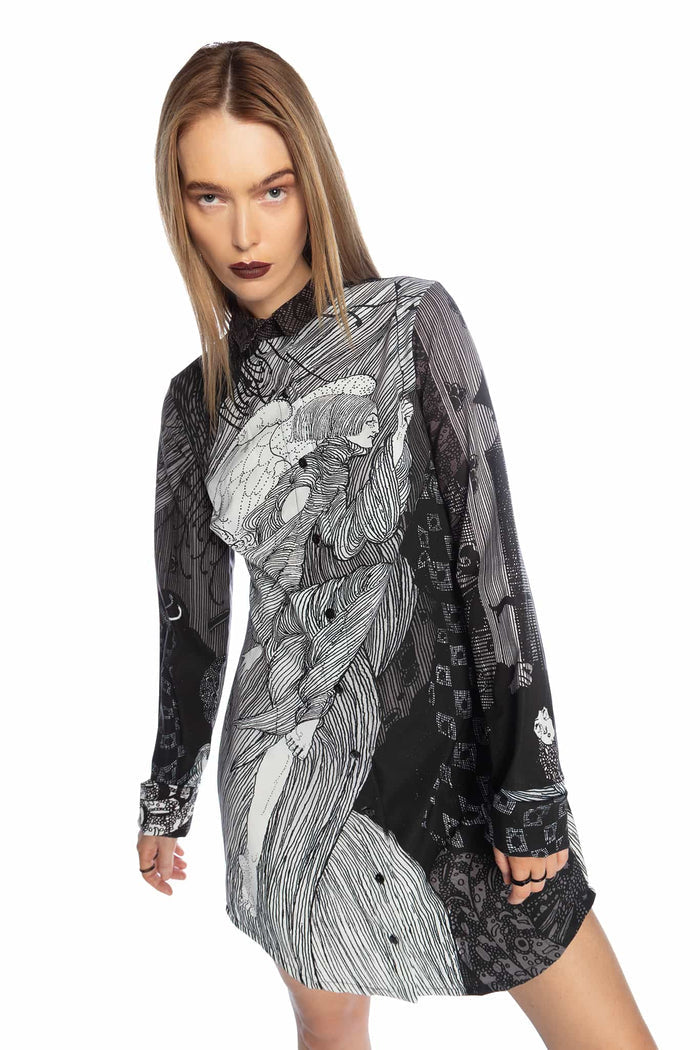 The Lock Business Time Shirt Dress