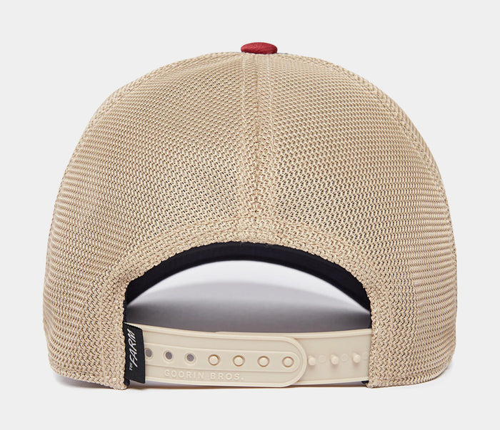 The Rooster RLXD Trucker Mens Hat (Red/Navy)