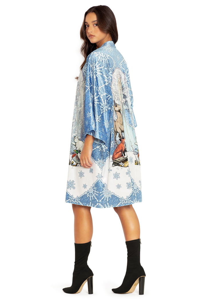 BlackMilk Clothing - The Snow Queen Velvet Robe