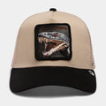 The Vicious Snake Trucker Mens Hat (Black/Beige)