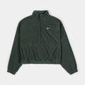 Therma Fit Oversized Fleece Half Zip Womens Jacket (Vintage Green)