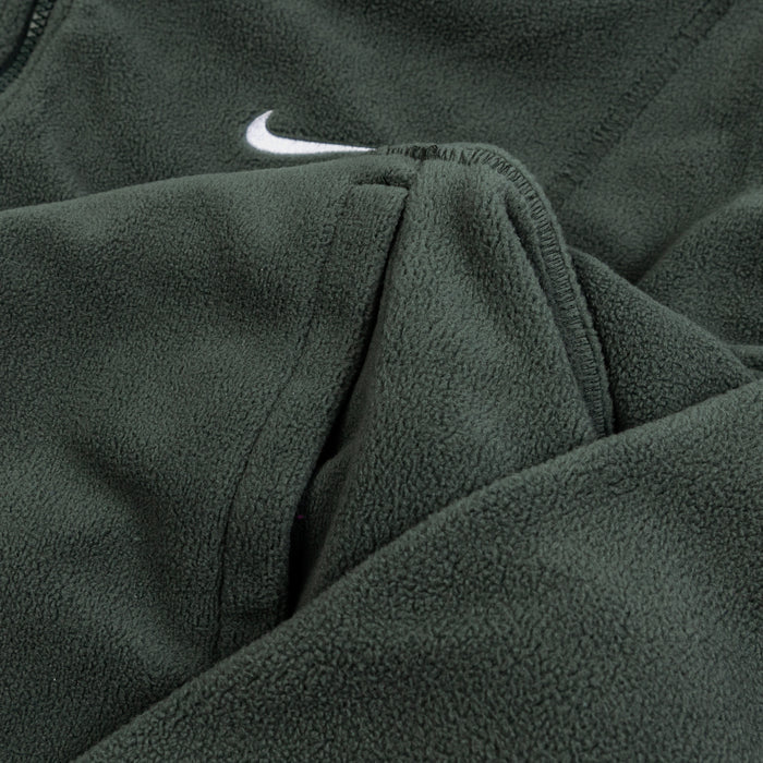 Therma Fit Oversized Fleece Half Zip Womens Jacket (Vintage Green)