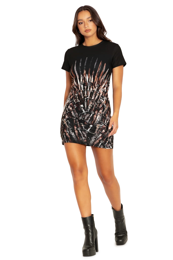 BlackMilk Clothing x Warner Brothers Game of Thrones - Thrones Tee Dress- Warner Bros. Merchandise - Collaboration apparel - Licenced.