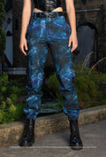 The Elder Scrolls Thu’um inspired cargo pants with rune print, utility pockets and Skyrim Dragonborn aesthetic