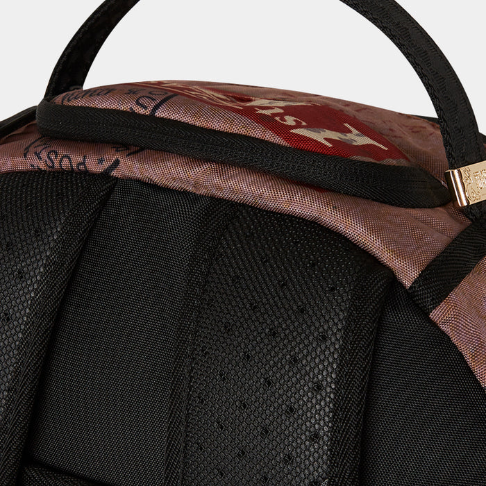 Torn Packaging Mens Backpack (Brown/Green)