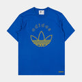 Trefoil Graphic Mens Short Sleeve Shirt (Blue/Yellow)