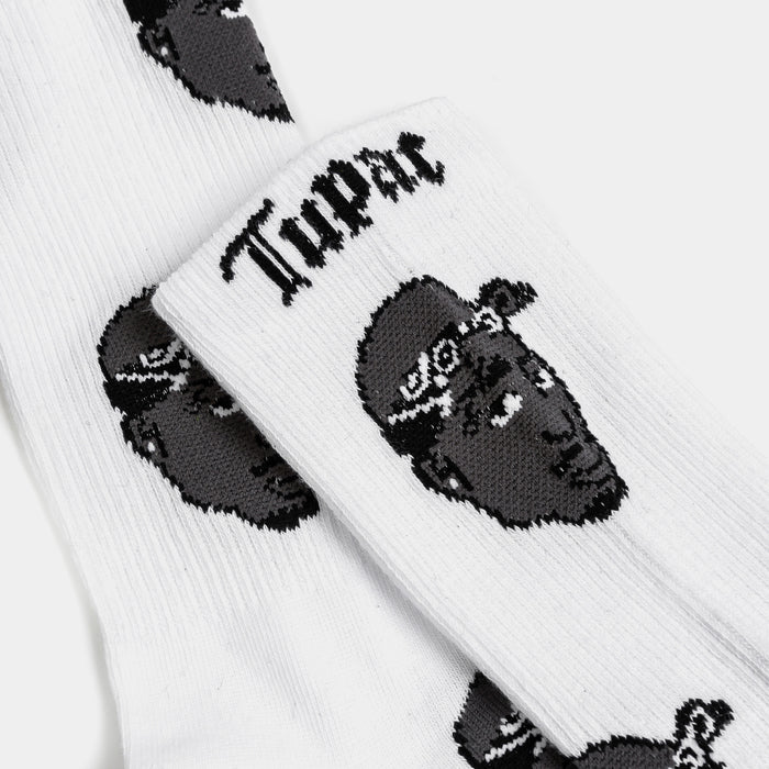 Tupac 3 Pack Crew Mens Sock (Black/Gold/White)