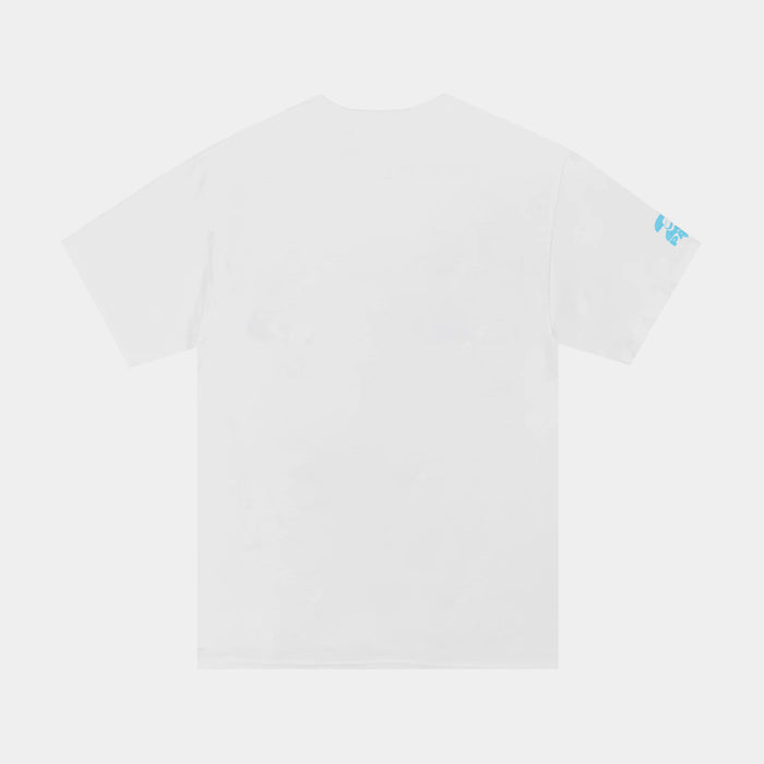 Tupac Icon 2 Mens Short Sleeve Shirt (White/Blue)