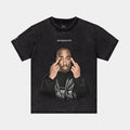 Tupac Icon Mens Short Sleeve Shirt (Brown/Black)