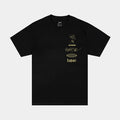 Tupac Stay Up II Mens Short Sleeve Shirt (Black/Gold)