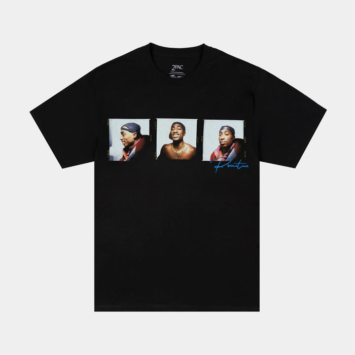 Tupac Truth 2 Mens Short Sleeve Shirt (Black/Blue)