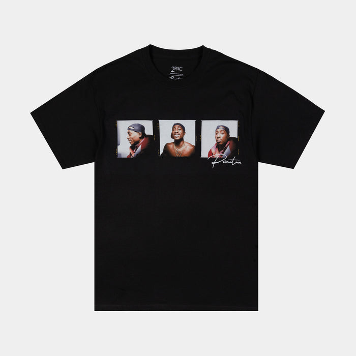 Tupac Truth Mens Short Sleeve Shirt (Black/White)