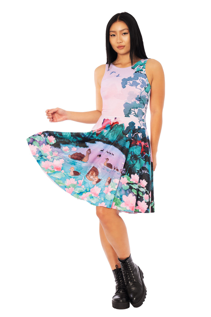 Avatar: The Last Airbender x BlackMilk Turtle Ducks inspired Avatar clothing dress, Princess Longline Dress from the licensed Avatar fashion range