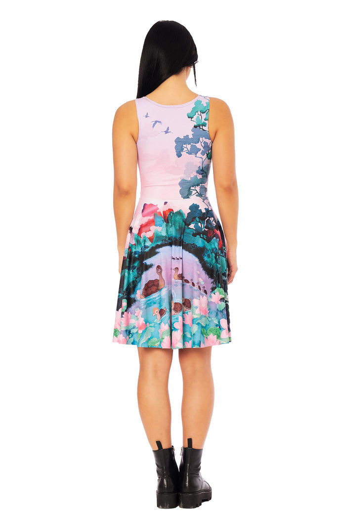 Avatar: The Last Airbender x BlackMilk Avatar clothing dress inspired by Turtle Ducks, licensed Avatar fashion featuring iconic Avatar lore