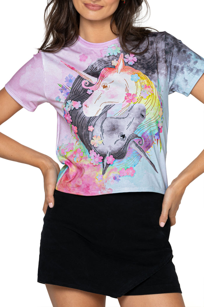 Unicorn Yin Yang Baby Tee