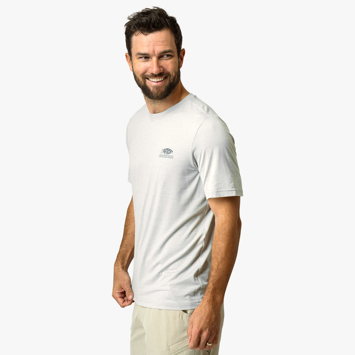 Athletic Heather $Model is 6'0" 182lbs Size M$