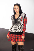 Uzumaki Spiral Oversized Knit Vest