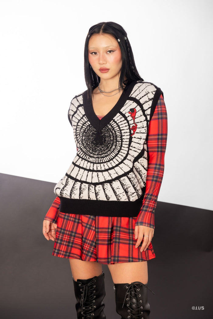 Uzumaki Spiral Oversized Knit Vest
