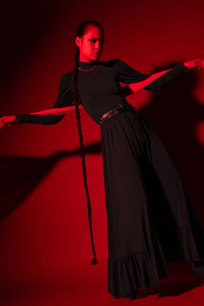 BlackMilk Clothing - Victorian Ghost Maxi Dress