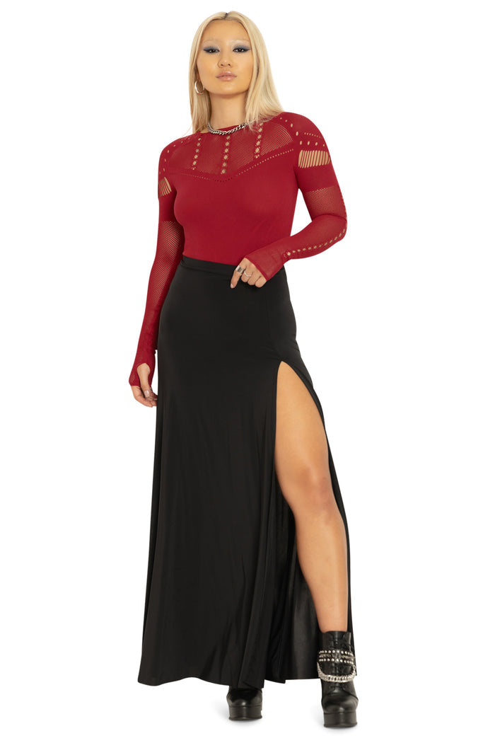 BlackMilk Clothing - Red Villain Bodysuit