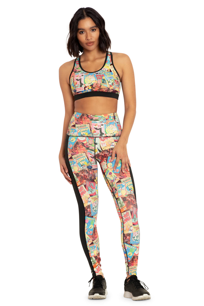 BlackMilk Clothing x Warner Brothers Looney Tunes - Vintage Looney Tunes Cross Back Crop - Warner Bros. Merchandise - Collaboration apparel - Licenced.