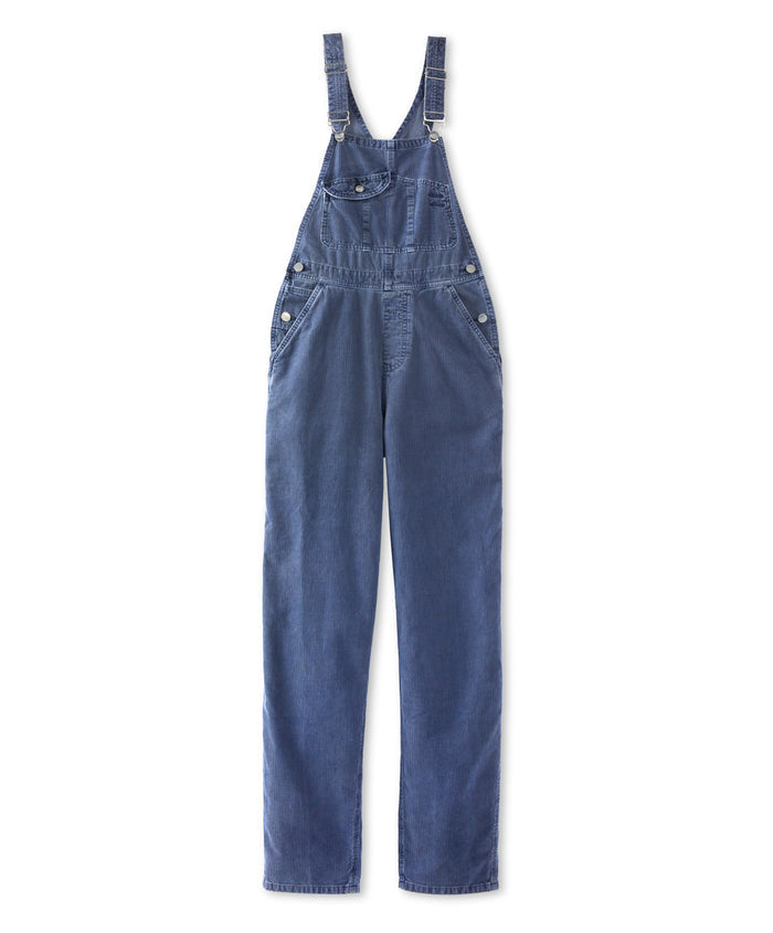 blue overalls on white background
