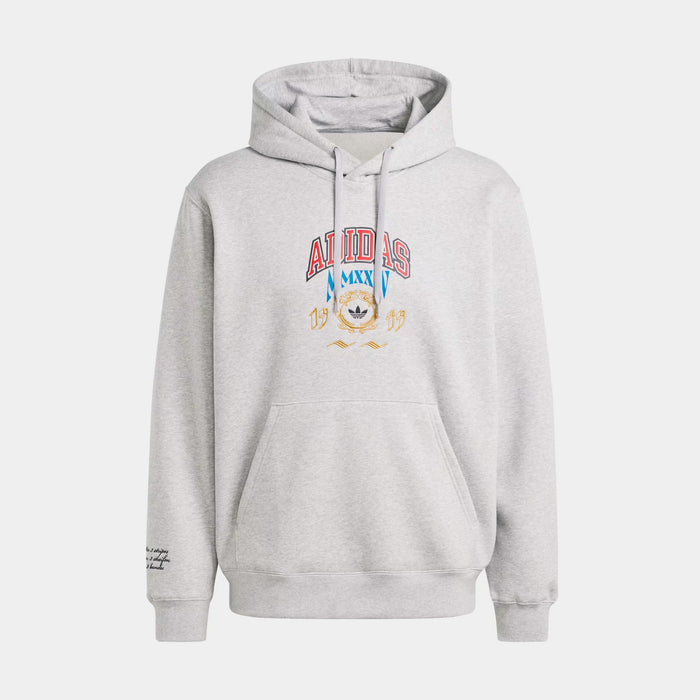 VRCT Graphic Pullover Mens Hoodie (Grey/Red)