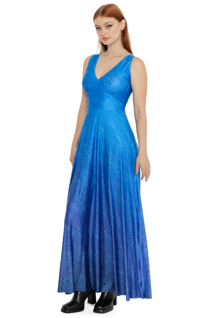 Avatar: The Last Airbender x BlackMilk Water Tribe Marilyn dress inspired by Avatar lore, official licensed Avatar apparel