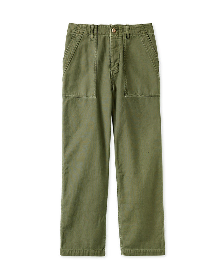 green pants