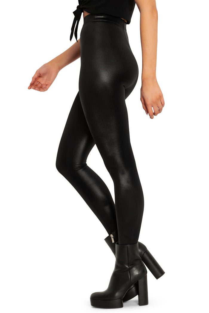 BlackMilk Clothing - Wet Look High Waisted Leggings