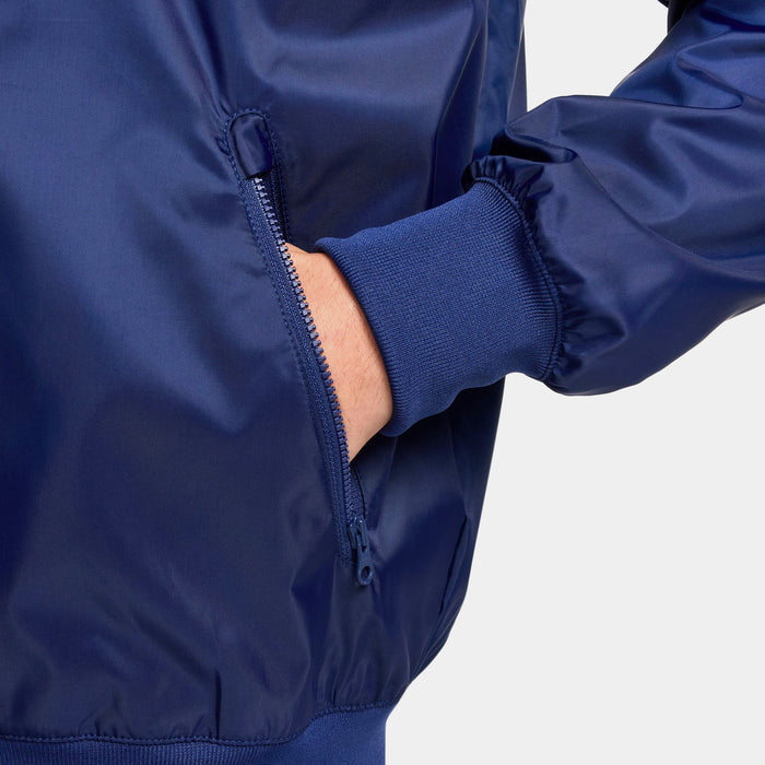 Windrunner Woven Linen Mens Jacket (Blue/White)