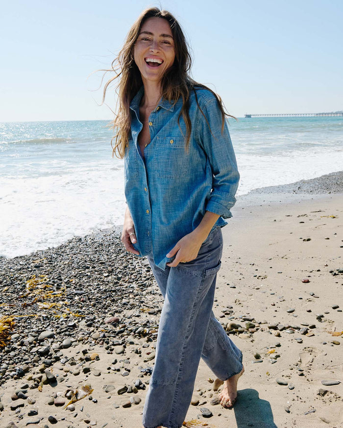 Women's Chambray Utility Shirt - FINAL SALE