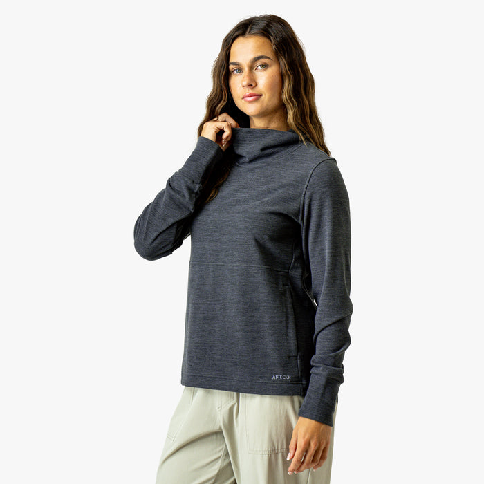 Black Heather $Model is 5'7" Size M$