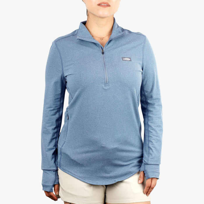 Bering Sea Heather $Model is 5'2" 132lbs Size S$